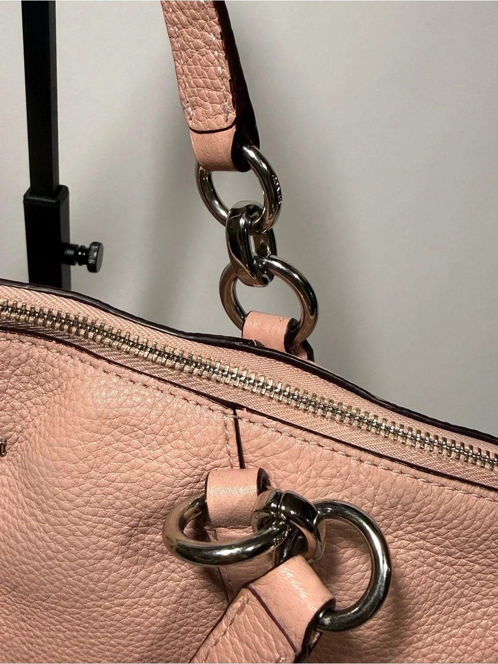 Coach pink pebbled